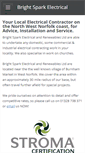 Mobile Screenshot of brightspark-elec.co.uk